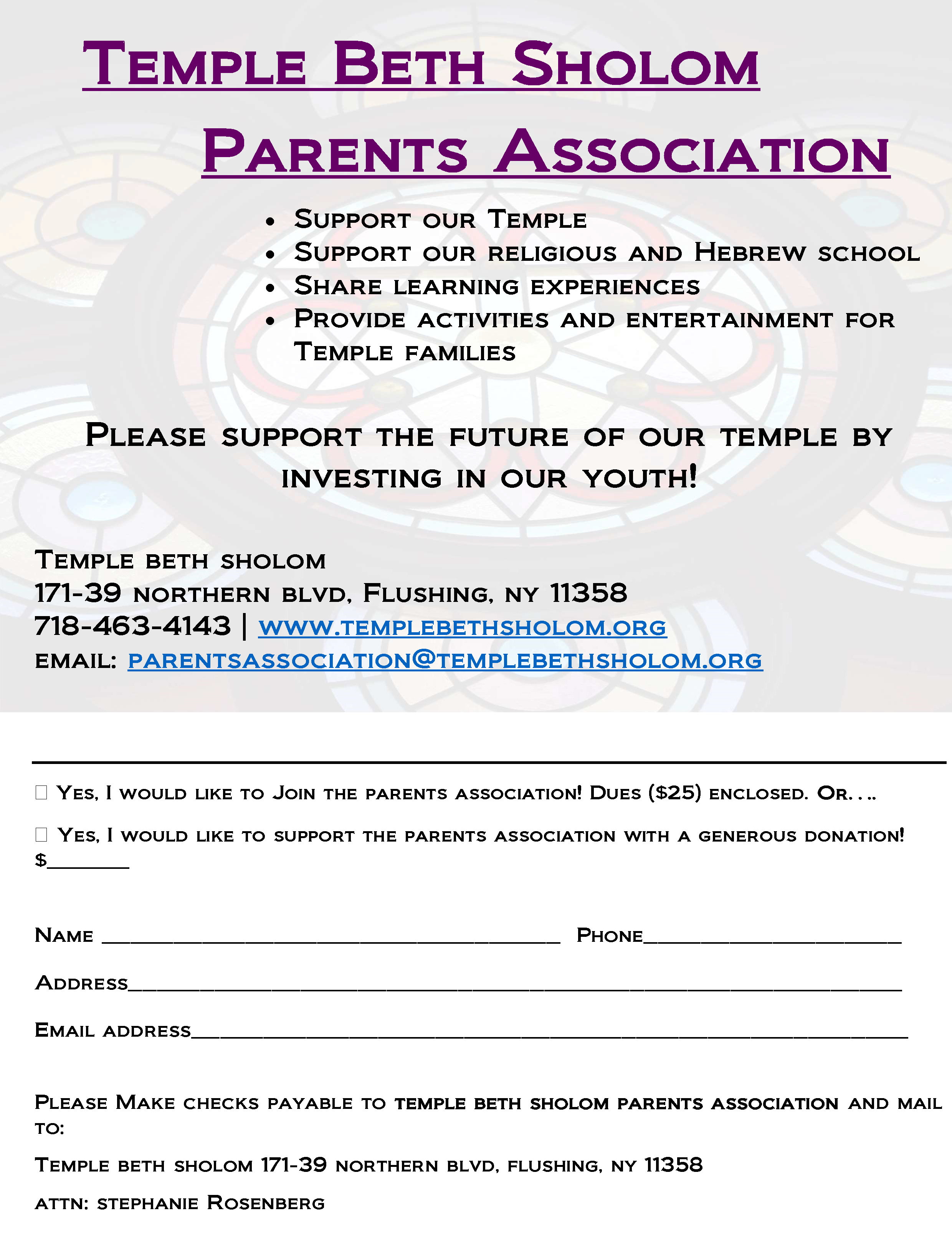 Parents Association Membership